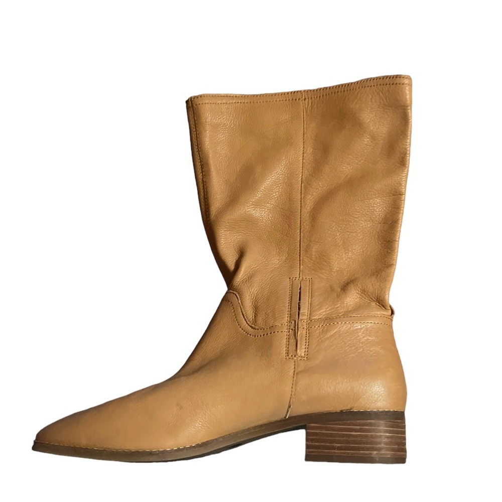 Like new Almond toe mid-calf shaft, camel colored, Lucky Brand Boot sz 11